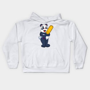 Panda Cricket Cricket bat Kids Hoodie